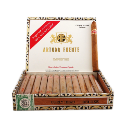 Arturo Fuente Curly Head De Luxe Maduro Box and Cigar