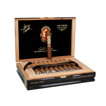 Arturo Fuente Don Carlos "The Man's 80th" Personal Reserve Box and Cigar