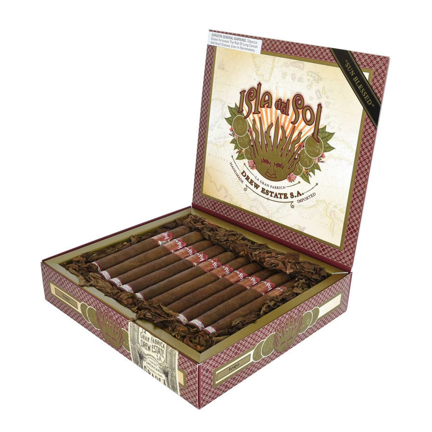 Drew Estate Isla Del Sol Sun Grown Toro Bellhop Cigars